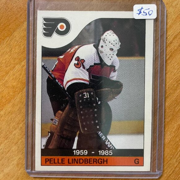 1985-86 O-Pee-Chee #110 Pelle Lindbergh Mem. Philadelphia Flyers - Picture 1 of 2